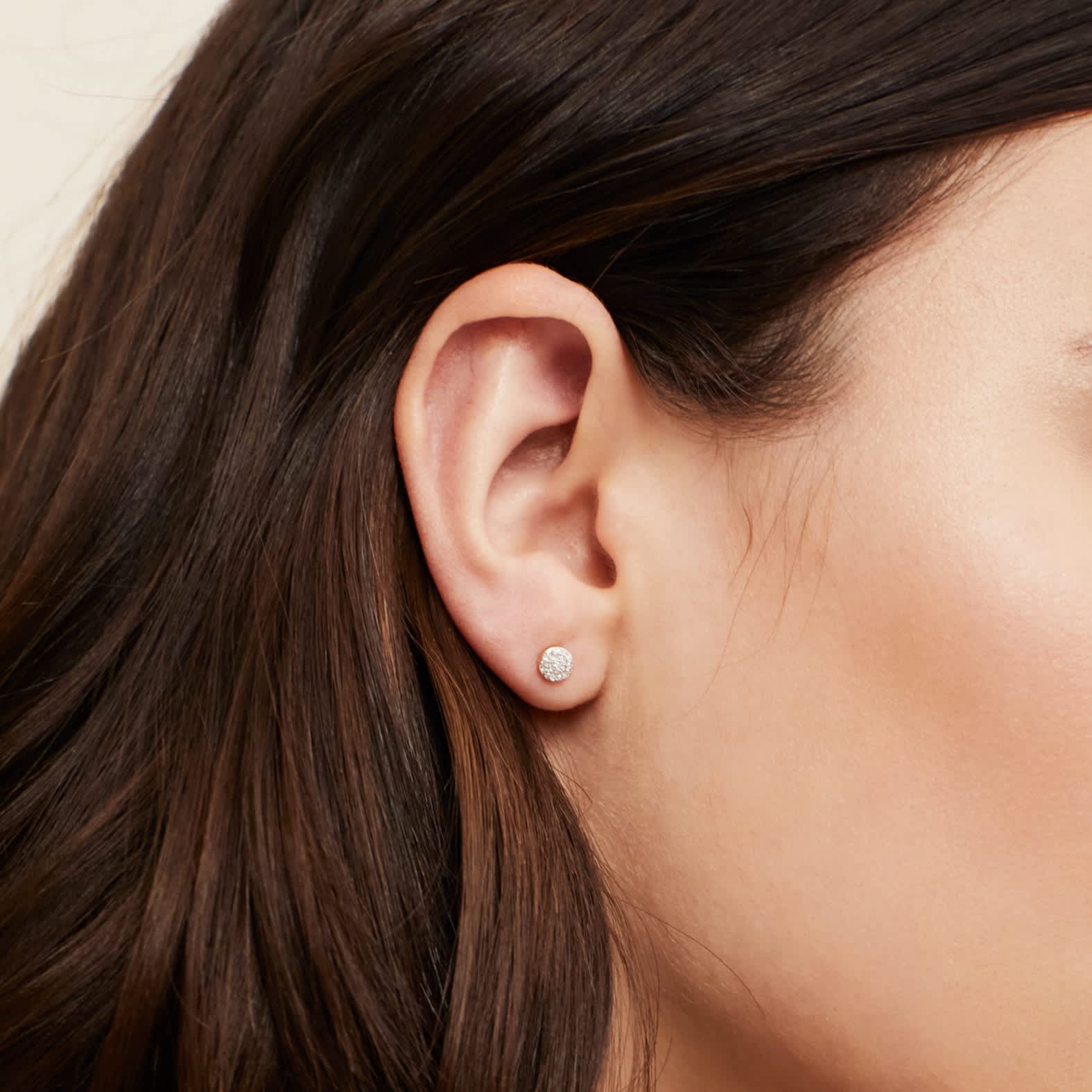 Amalfi Legacy Pave Diamond Stud Earrings 14k