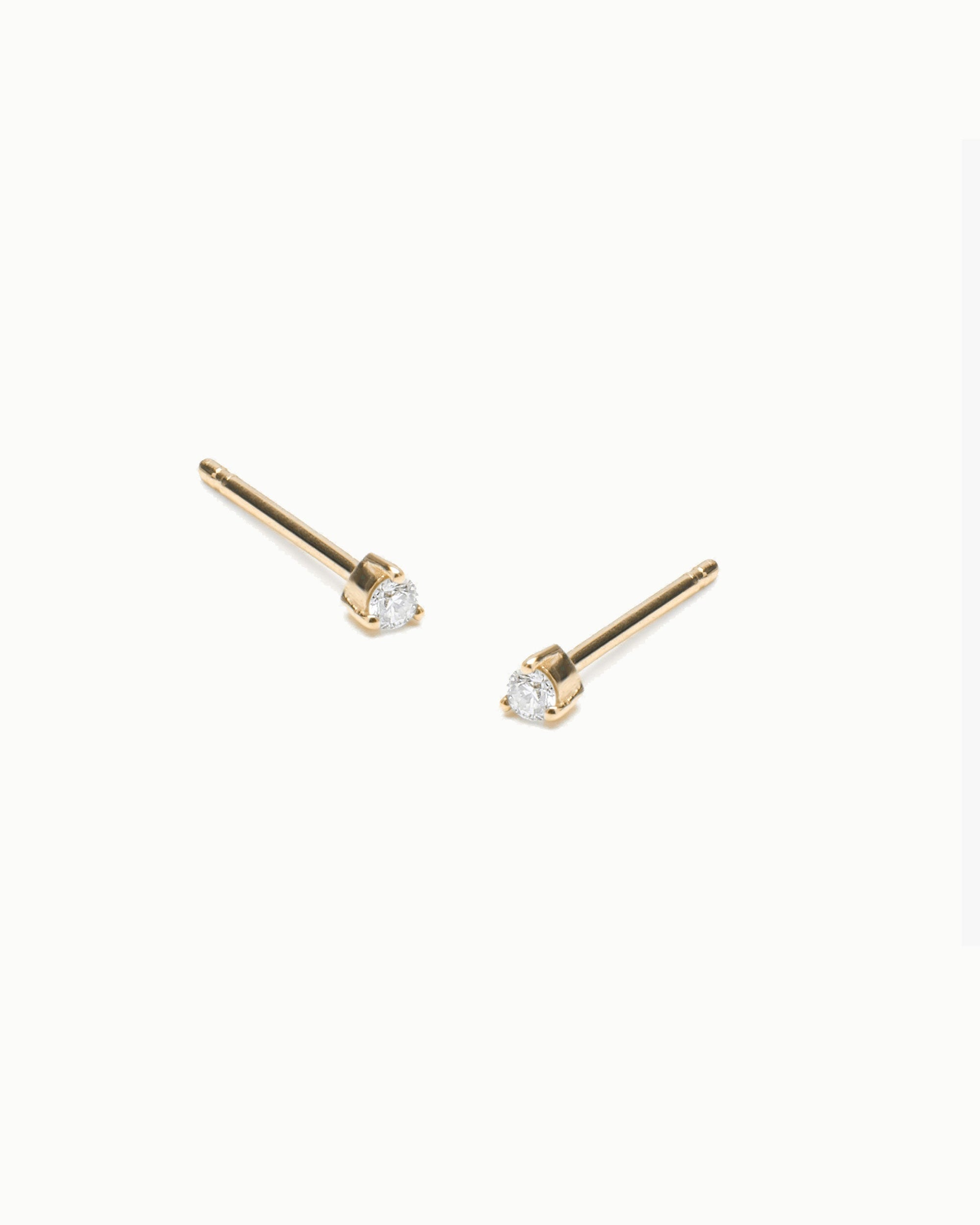 In the Moment Tiny Diamond Stud Earrings
