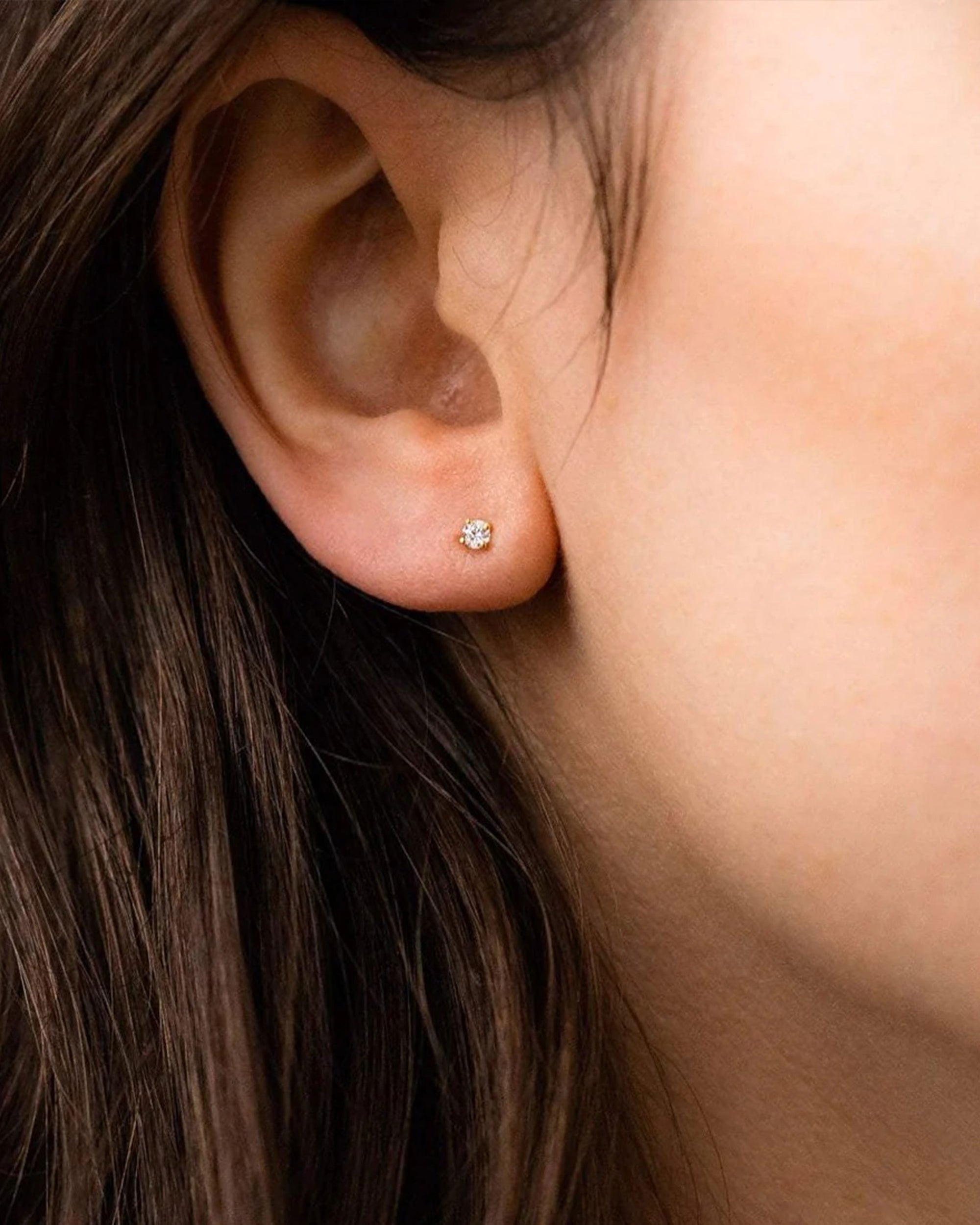 Villanueva Tiny Diamond Stud Earrings 14k