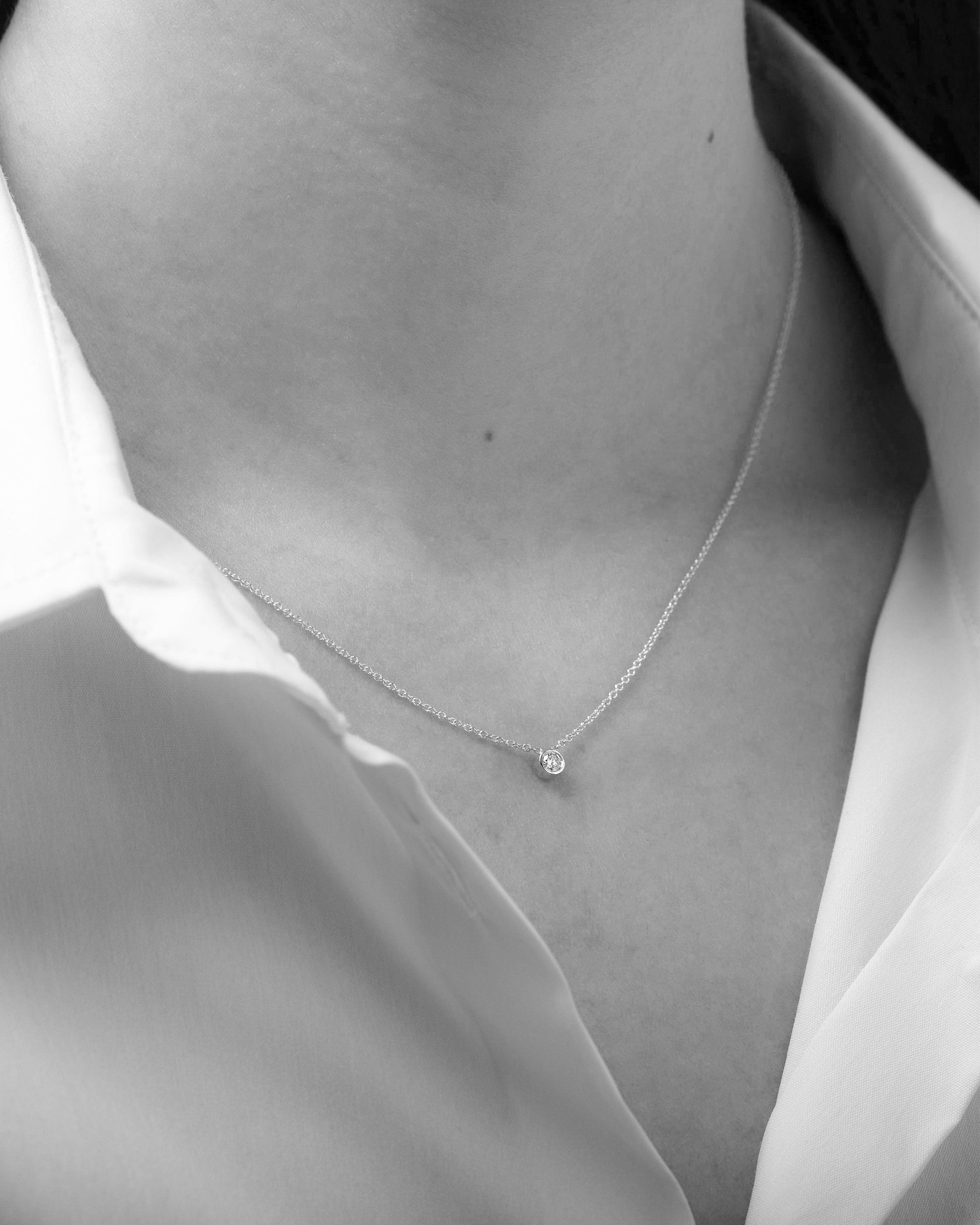 Soleil No. 4 Diamond Midi Pendant Necklace 14k