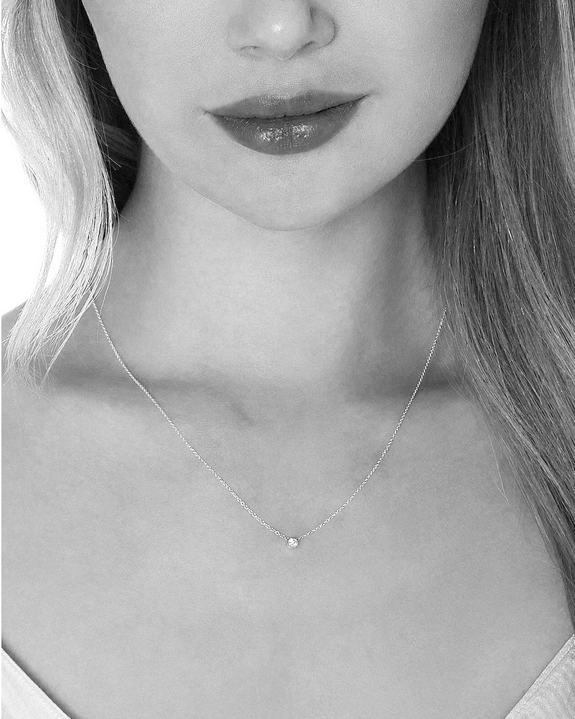 Soleil No. 4 Diamond Midi Pendant Necklace 14k