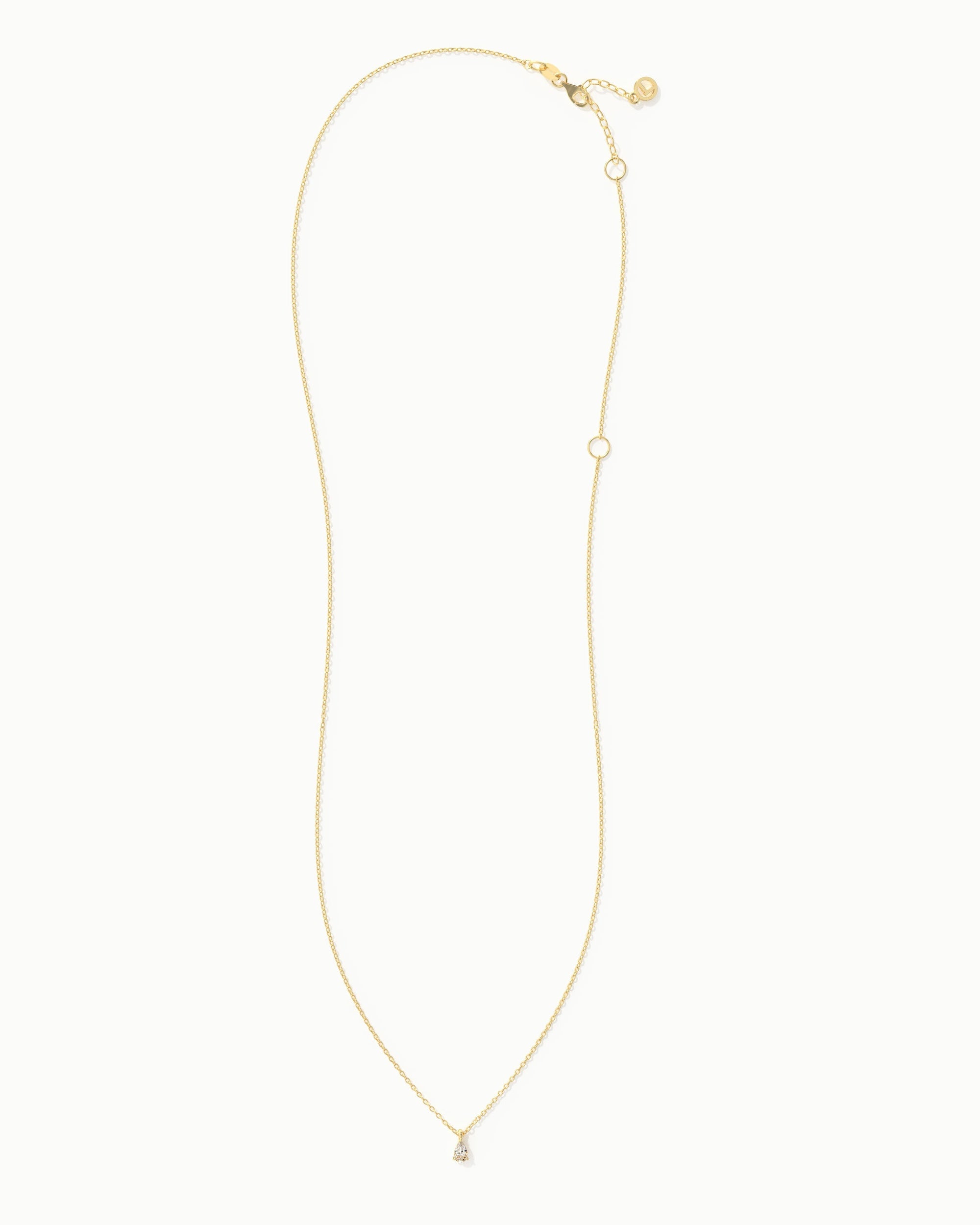 Linea Pear Diamond Pendant Necklace