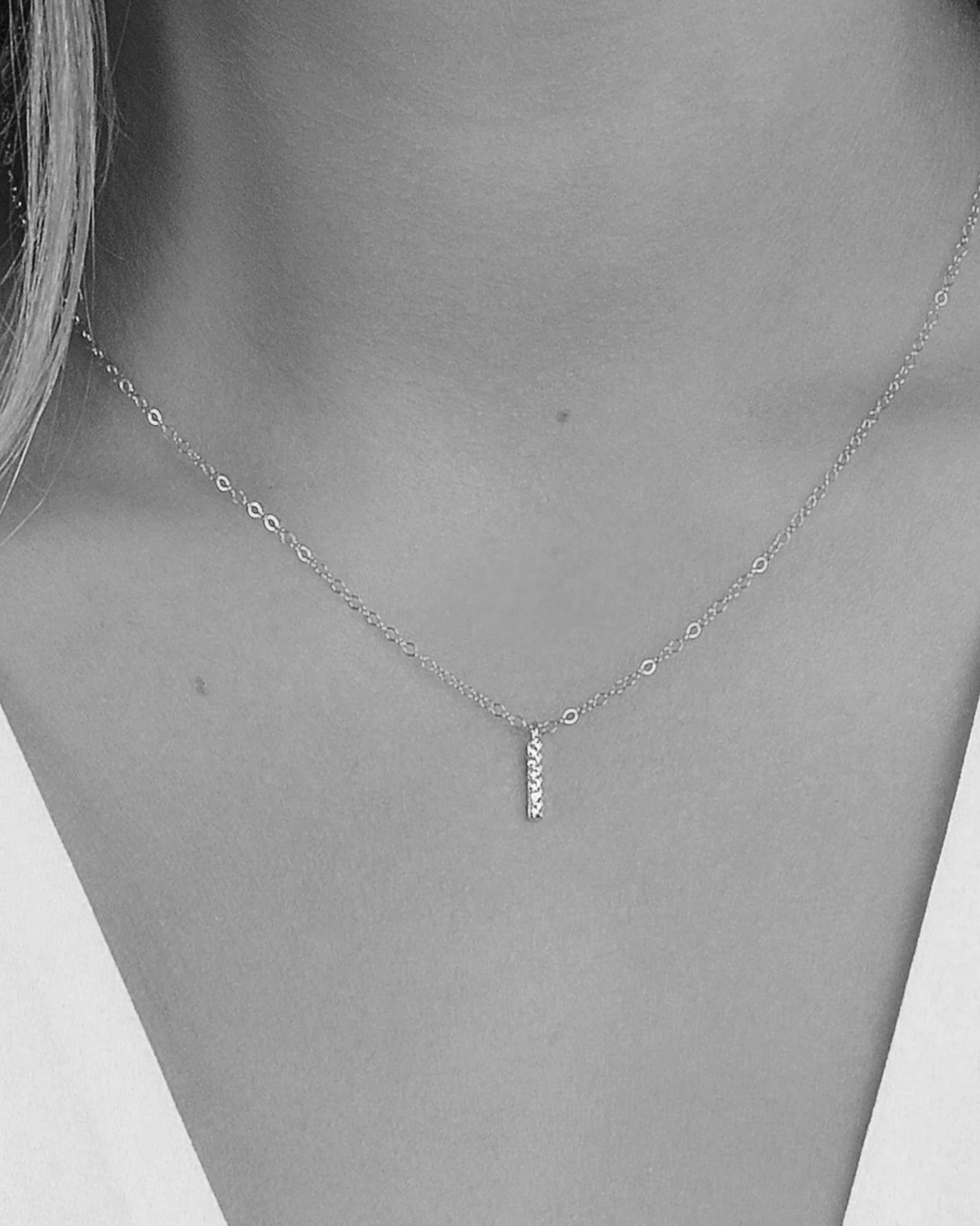 Maui Honeymoon Bar Diamond Pendant Necklace 14k